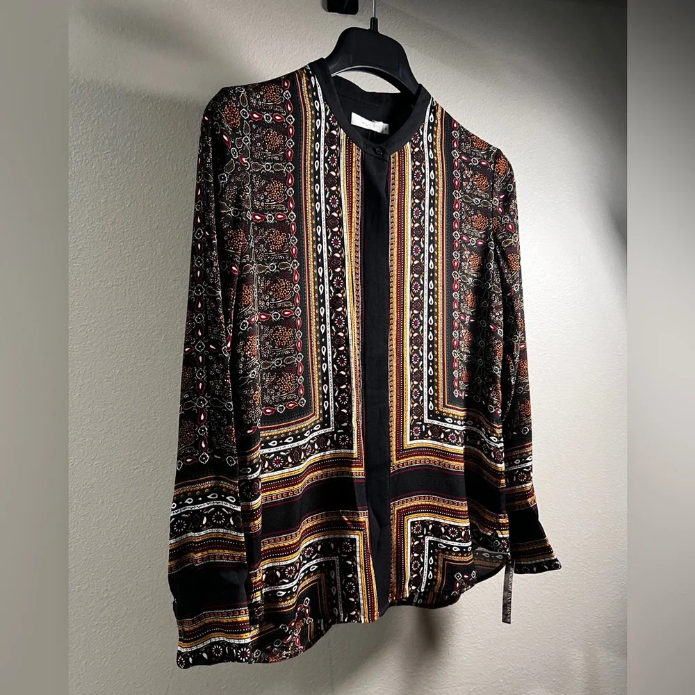 A.L.C. Multicolor Patterned Blouse - Picture 2 of 7